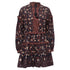 Women's Ulla Johnson Marigold Tasseled Floral-Print Mini Dress in Multicolor Cotton