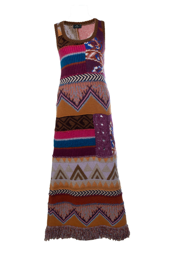 Women's Etro, intarsia knit maxi dress