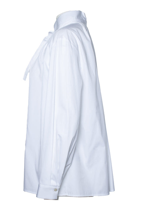 Women's Joseph, white Orton shirt with bow