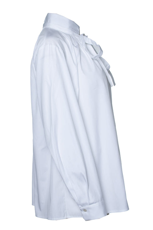 Women's Joseph, white Orton shirt with bow