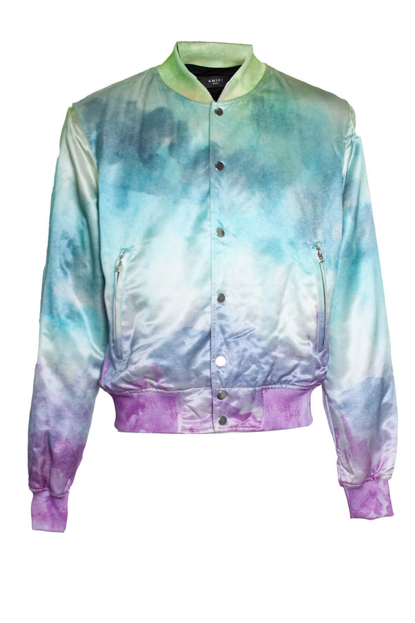 Men's Amiri, Silk watercolour bomber jacket