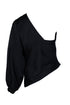 Women's IRO, black one shoulder Gingera top