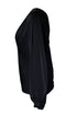 Women's IRO, black one shoulder Gingera top