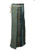 Women's Etro, green and gold printed maxi skirt