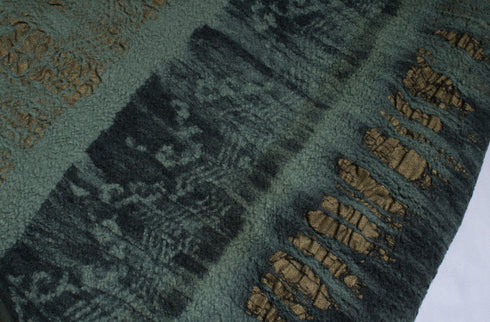 Women's Etro, green and gold printed maxi skirt