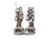 Women's Aquazzura, white leather python sandals