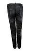 Men's Dsquared2, black jeans with patches