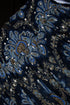 Women's Etro, balloon sleeve silk jacquard minidress in blue