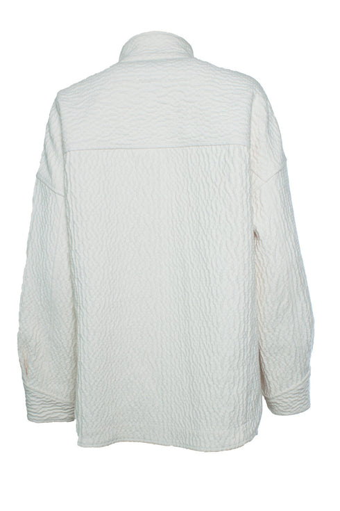 Women's IRO, Rosana wrinkled oversized jacket in ecru