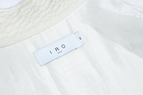 Women's IRO, Rosana wrinkled oversized jacket in ecru