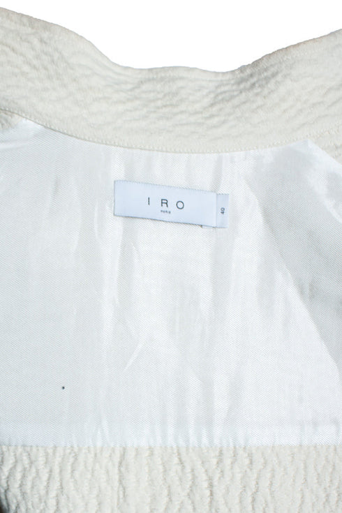 Women's IRO, Rosana wrinkled oversized jacket in ecru
