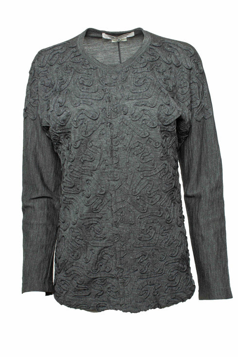 Women's Comme des garçons, Grey knitted cardigan