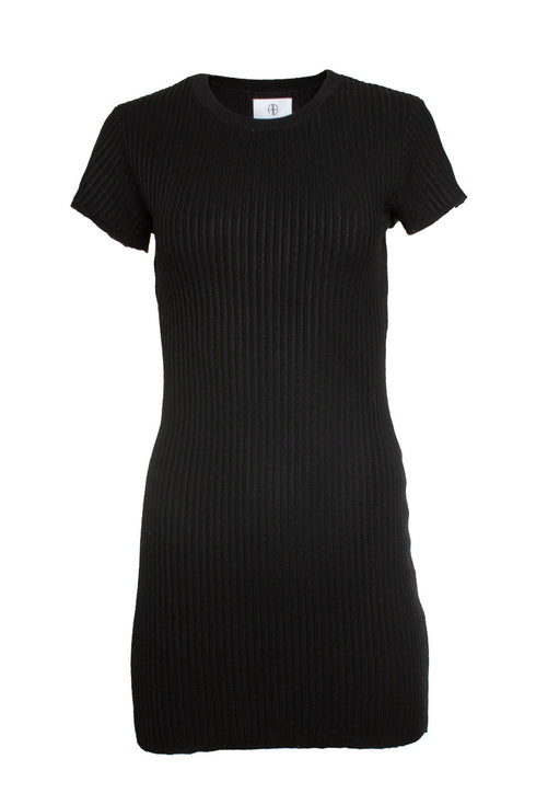 Women's Anine Bing, Ribbed dress in black