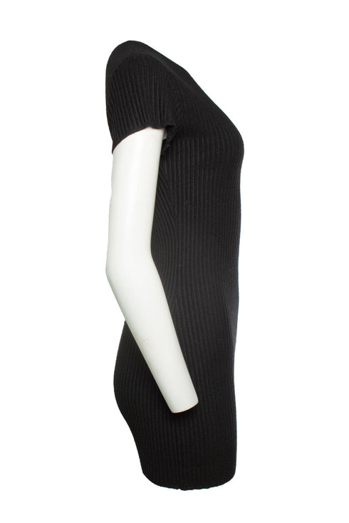 Women's Anine Bing, Ribbed dress in black