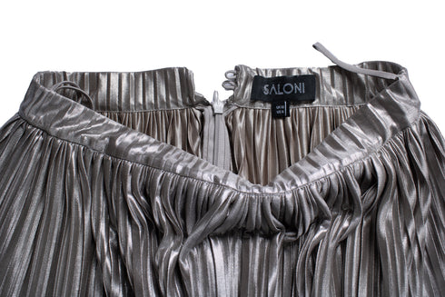 Women's Saloni, metallic pleated skirt
