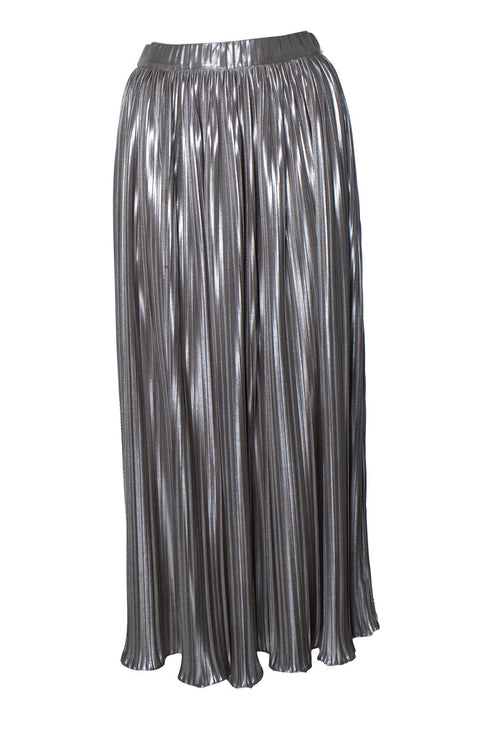 Women's Saloni, metallic pleated skirt