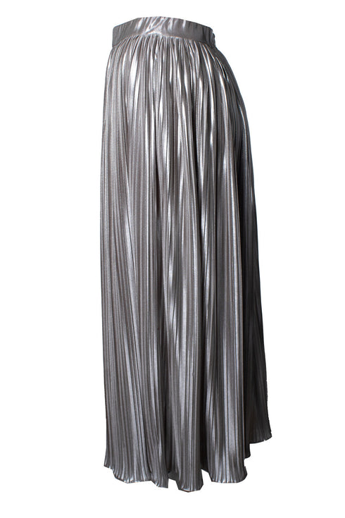Women's Saloni, metallic pleated skirt