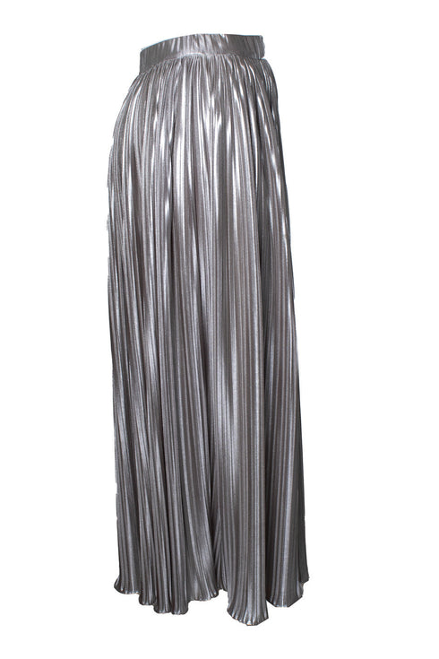 Women's Saloni, metallic pleated skirt