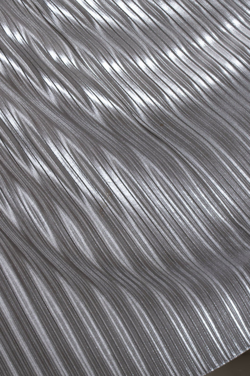 Women's Saloni, metallic pleated skirt