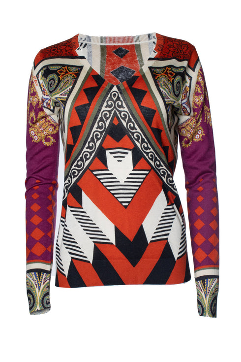 Women's Etro, multi cashmere sweater