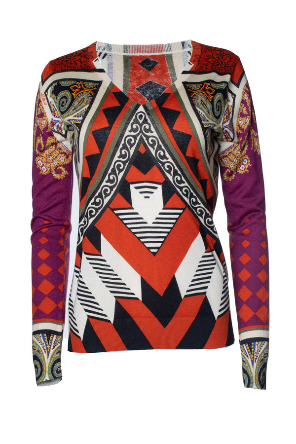 Women's Etro, multi cashmere sweater