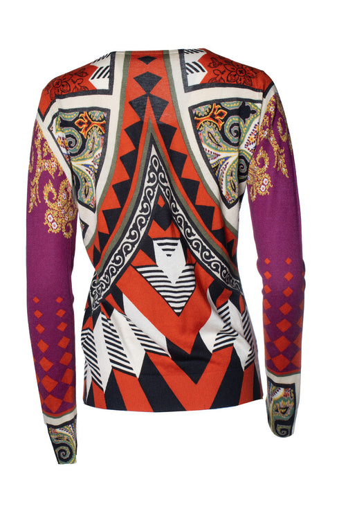 Women's Etro, multi cashmere sweater