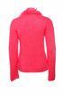 Women's Comme des garçons, Mohair vest with safety pin in fluorescent pink in size S.