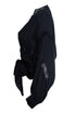 Women's IRO, black jarl wrap top with lace