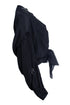 Women's IRO, black jarl wrap top with lace