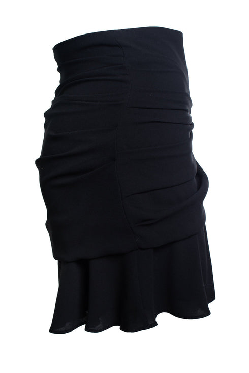 Women's IRO, draped Lussac skirt in black