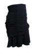 Women's IRO, draped Lussac skirt in black