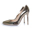 Women's Gianvito Rossi, mirrored leather pumps in gold