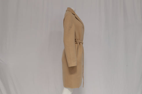 Women's Joseph Cenda Belted Coat in Beige Wool