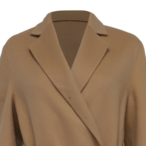 Women's Joseph Cenda Belted Coat in Beige Wool