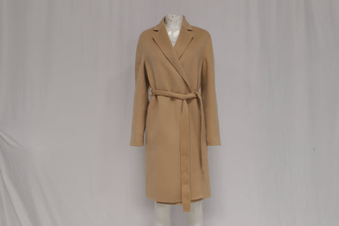 Women's Joseph Cenda Belted Coat in Beige Wool