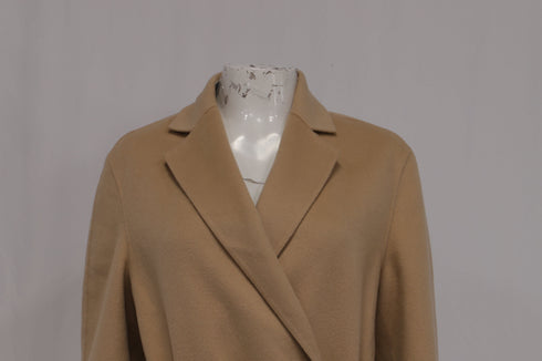 Women's Joseph Cenda Belted Coat in Beige Wool