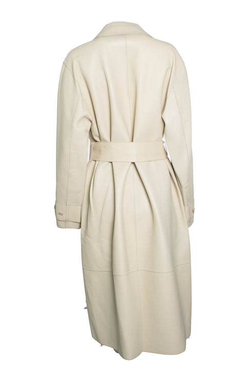 Women's Joseph, Bonded leather Courty coat
