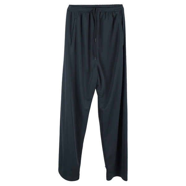 Men's Balenciaga Drawstring Track Pants in Navy Blue Polyester