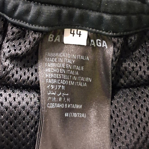 Men's Balenciaga Drawstring Track Pants in Navy Blue Polyester