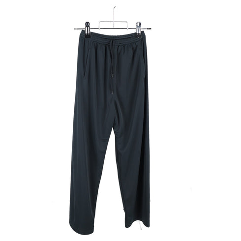 Men's Balenciaga Drawstring Track Pants in Navy Blue Polyester