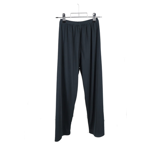 Men's Balenciaga Drawstring Track Pants in Navy Blue Polyester