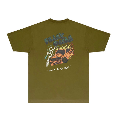 Gallery Dept T Shirt Retro Printed Loose Short-Sleeved Shirt