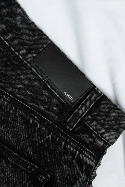 Men's Amiri, Trasher denim shorts in black