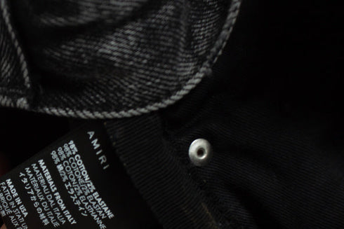 Men's Amiri, Trasher denim shorts in black