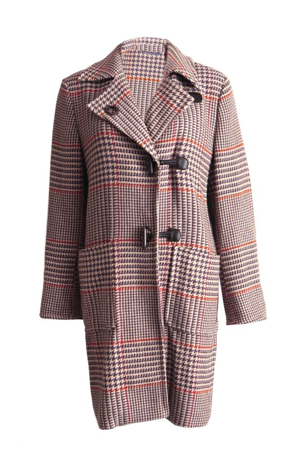 Women's Etro, pied de poule coat in cashmere.