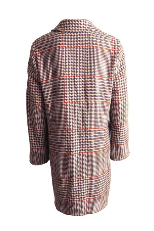Women's Etro, pied de poule coat in cashmere.