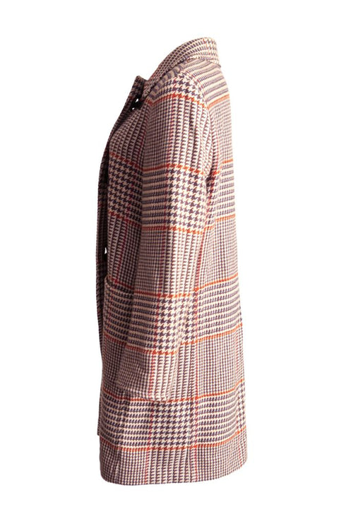 Women's Etro, pied de poule coat in cashmere.