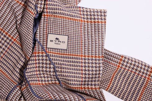 Women's Etro, pied de poule coat in cashmere.