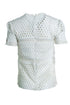 Women's Self-portrait, white open lace top