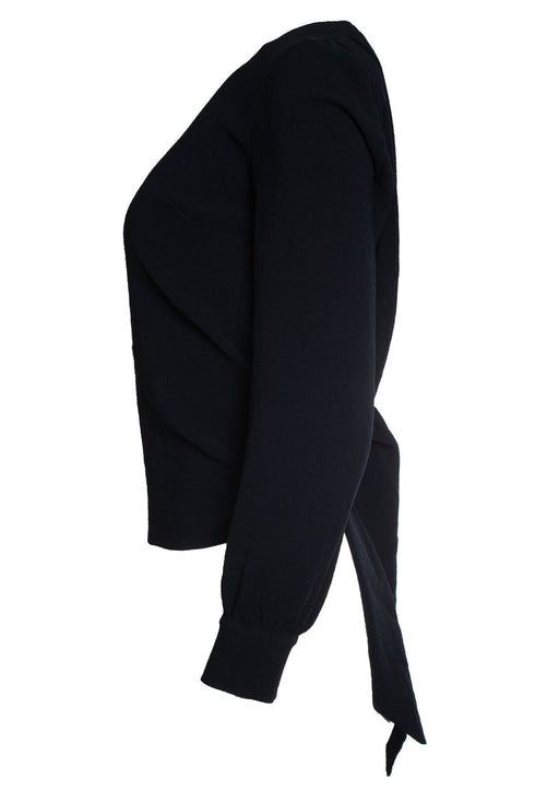 Women's Ba&sh, wrap top in black
